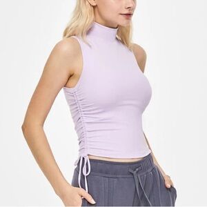 Lilac High Neck Tank Top